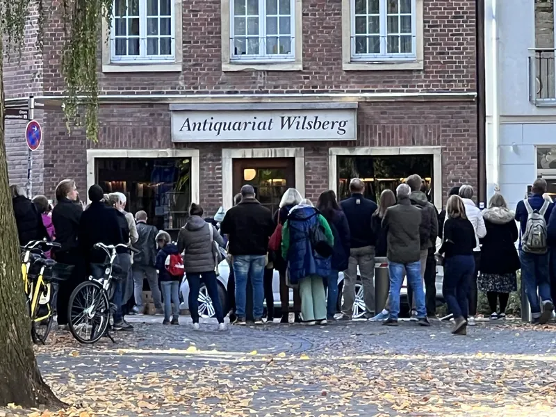 Das Wilsberg-Antiquariat in der Frauenstraße